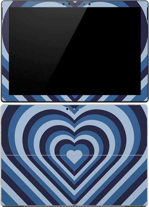 Blue Heart Pattern Surface Pro (2017) Skin